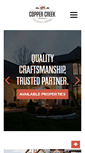 Mobile Screenshot of coppercreekhomes.us